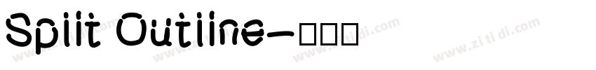 Split Outline字体转换